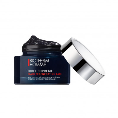 Biotherm Homme Force Supreme Black Regenerating Care Crema Antiedad De Noche