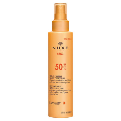 Nuxe Sun Leche en Spray Rostro y Cuerpo Protección Alta SPF 50