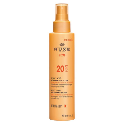 Nuxe Sun Leche en Spray Rostro y Cuerpo Protección Media SPF 20