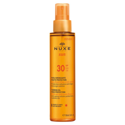 Nuxe Sun Aceite Bronceador Rostro y Cuerpo SPF 30