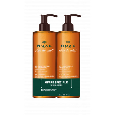 Rêve de miel Gel Limpiador Dermatológico DUPLO 2x400ml