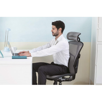 Fory Gel ergonomic cushion with lumbar support and gel