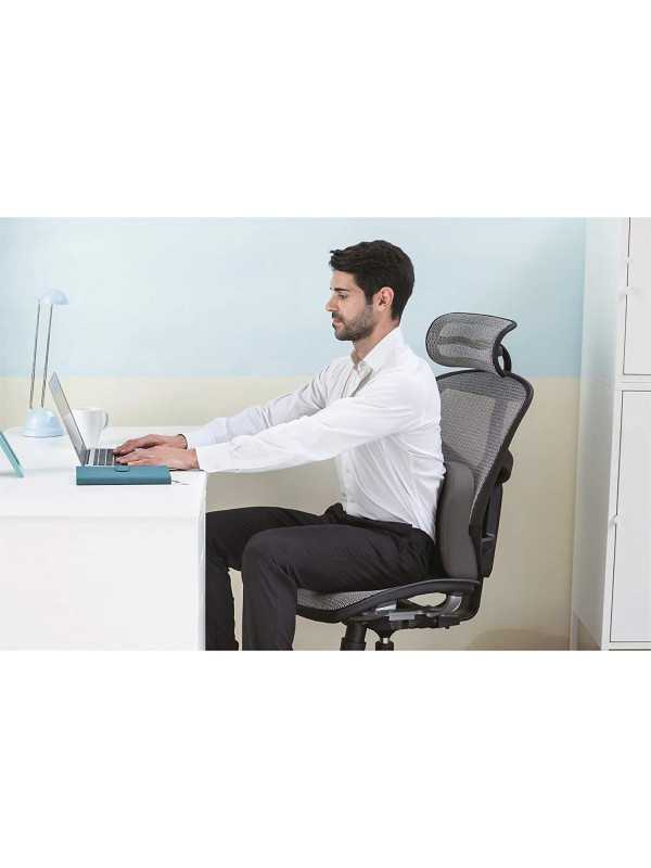 Fory Gel ergonomic cushion with lumbar support and gel