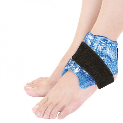 Pearl Therm Banda regulable para el tobillo con perlas de gel terapéuticas frío/calor