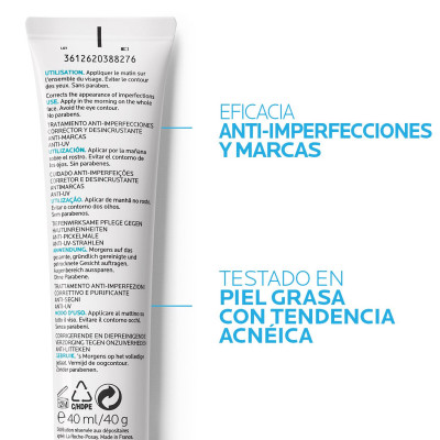 EFFACLAR DUO Tratamiento Anti-imperfecciones y Marcas con Protección SPF30 40 ml