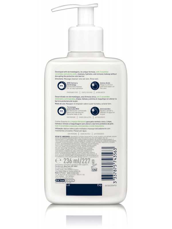 CERAVE Cleansing Moisturizing Cream Foam 236 ml