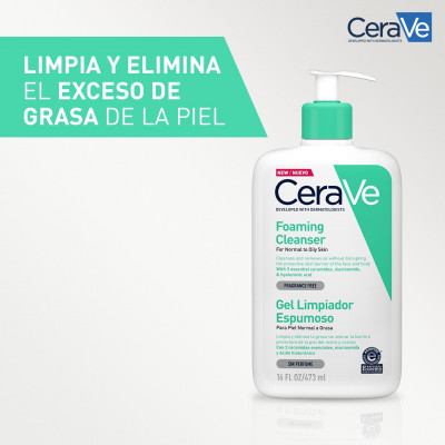 CERAVE Gel Limpiador Espumoso