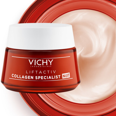 Liftactiv Collagen Specialist Crema de Noche Reafirmante Biopéotidos