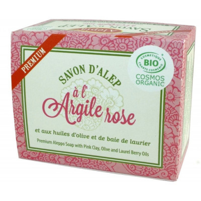 Jabón de Alepo Premium al Barro Rosa 125g
