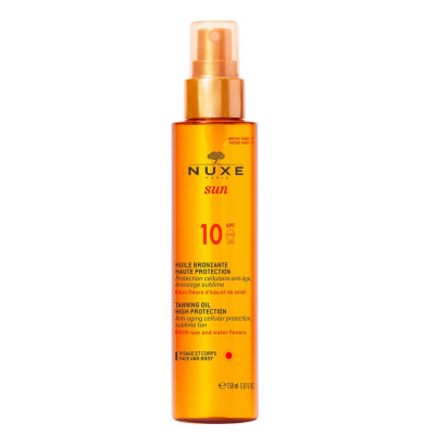 SUN Aceite Bronceador Rostro y Cuerpo Protección Baja SPF10 150 ml