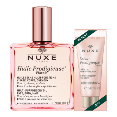 SUN Huile Prodigieuse Florale 100 ml + Crema Prodigieuse Boost Gel-Crema 15 ml