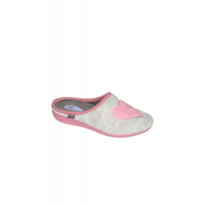 Zapato Creamy Heart Gris Rosa