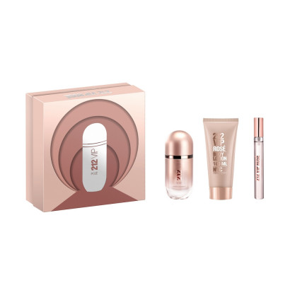 212 Vip Rosé Cofre mujer EDP 80 ml + Loción Corporal 100 ml + Mini