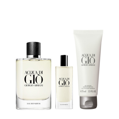 Acqua Di Giò Homme Cofre hombre EDP 125 ml + Mini 15 ml + Gel 75 ml