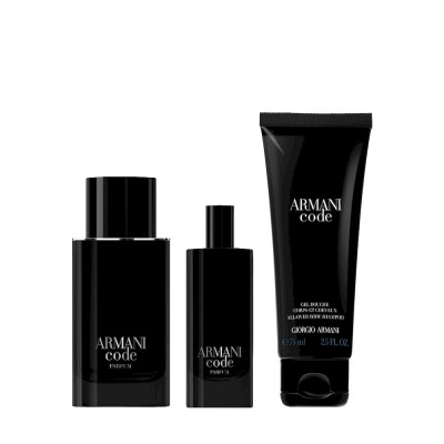 Armani Code Homme Cofre hombre EDP 75 ml + Mini 15 ml + Gel 75 ml