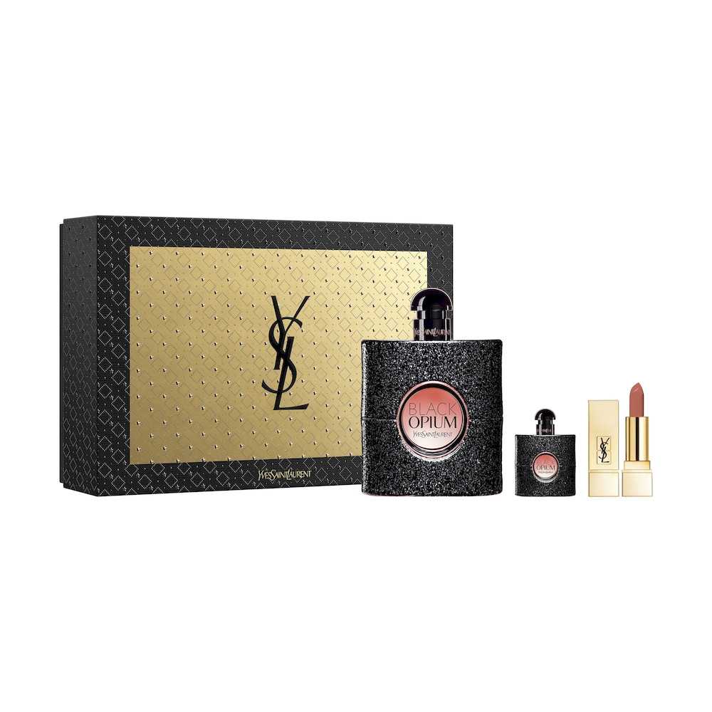 black opiume parfum femme set