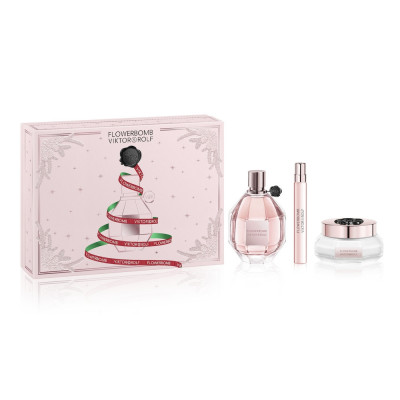 Flowerbomb Cofre mujer EDP 50 ml + Mini 10 ml + Crema Corporal 200 ml