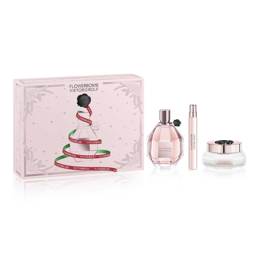 Flowerbomb EDP Women s Set 50 ml Mini 10 ml Body Cream 200 ml