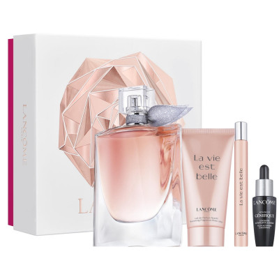 La Vie Est Belle Cofre mujer EDP 100 ml + Mini 10 ml + Genifique Sérum 10 ml + Loción Corporal 50 ml
