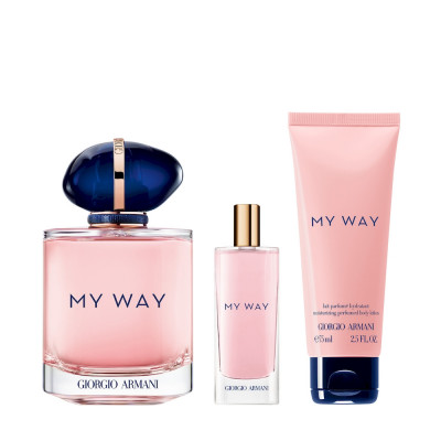 My Way EDP Cofre mujer 90 ml + Mini 15 ml + Loción Corporal 75 ml