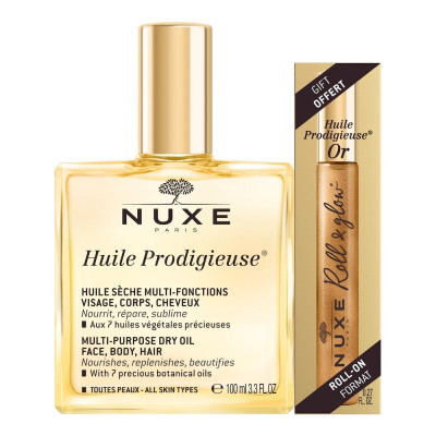 Huile Prodigieuse 100 ml + Roll-on Or Edición Limitada 8 ml