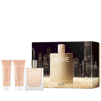 Alive Estuche mujer EDP 80 ml + Loción Corporal 75 ml + Shower Gel 50 ml