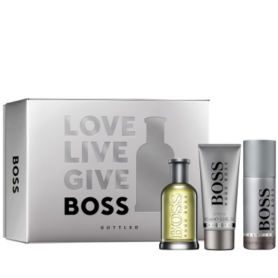 Boss Bottled Estuche hombre EDT 100 ml + Gel de Ducha 100 ml + Desodorante 150 ml