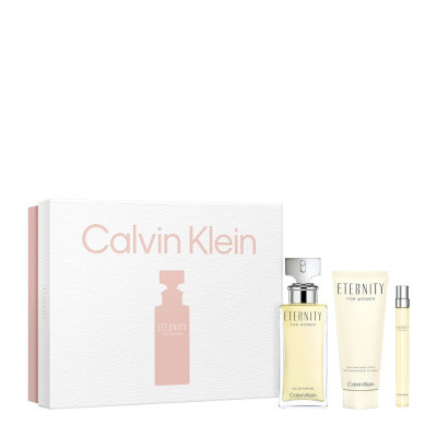 CK Eternity Estuche mujer EDP 100 ml + Loción Corporal 100 ml + Mini 10 ml