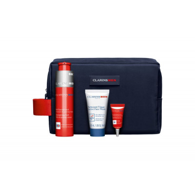 Clarins Men Cofre Gel + Double Serum + Limpiador