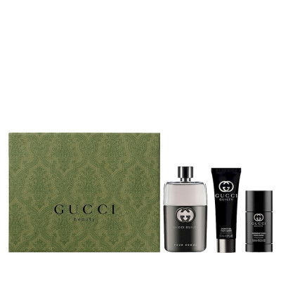 Guilty Homme EDT 90 ml + Deo Stick + Gel 50 ml