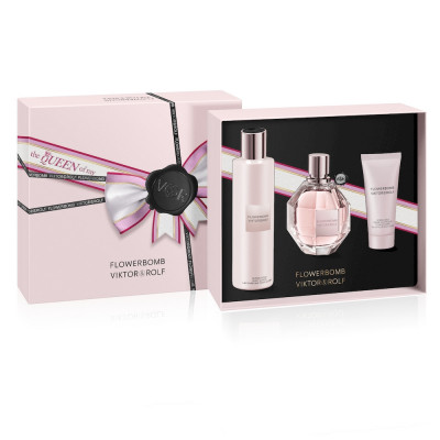 Flowerbomb Cofre EDP 100 ml + Body Lotion + Body Cream