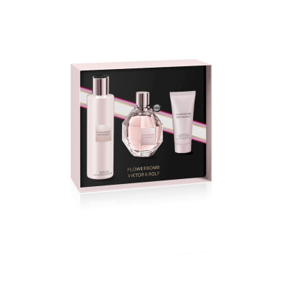 Flowerbomb Cofre EDP 100 ml + Body Lotion + Body Cream