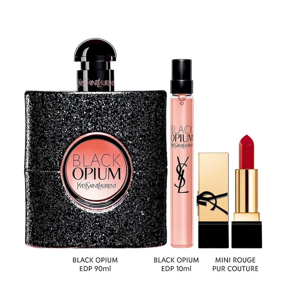 Black Opium EDP 90 ml + EDP Mini 7,5 ml + Mini RPC