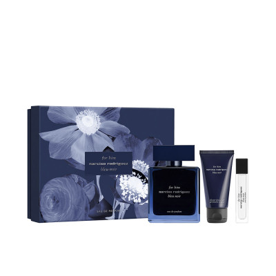 For Him Bleu Noir EDP 100 ml + Gel 50 ml + Mini 10 ml