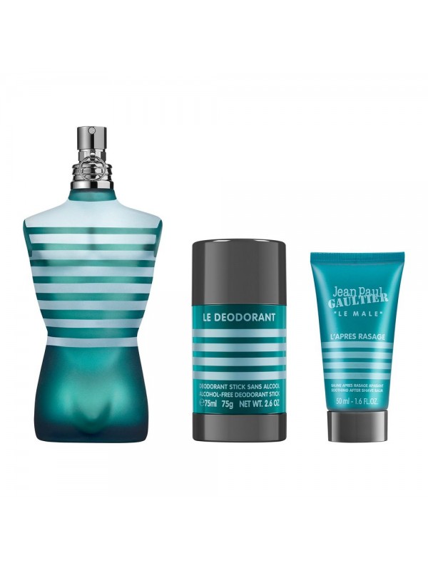 Le Male EDT Case 125 ml After Shave Balm 50 ml Deodorant Stick 75 g