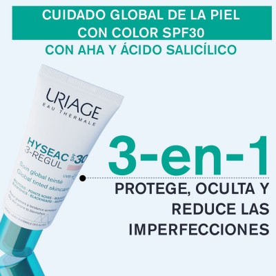 Hyseac 3 Regul Cuidado Global con Color SPF30+ 40 ml