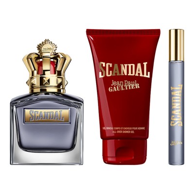 Scandal Him EDT 100 ml + Gel de Ducha 75 ml + EDT 10 ml