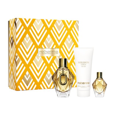 Million Gold Her EDP 90 ml + Loción Corporal 100 ml + EDP 5 ml