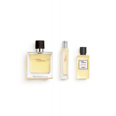 Terre d'Hermès Pure Parfum 75 ml + EDP 15 ml + Gel 40 ml Terre d'Hermès Pure Parfum 75 ml + EDP 15 ml + Gel 40 ml