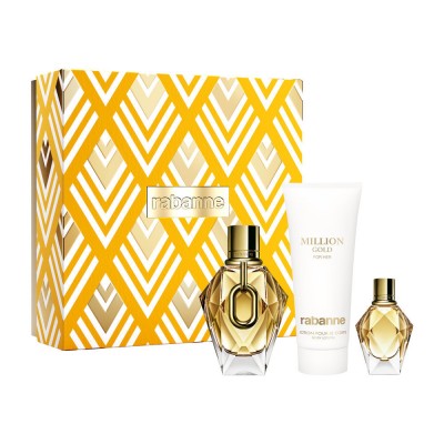 Million Gold for Her EDP 90 ml + Loción Corporal 100 ml + EDP 5 ml